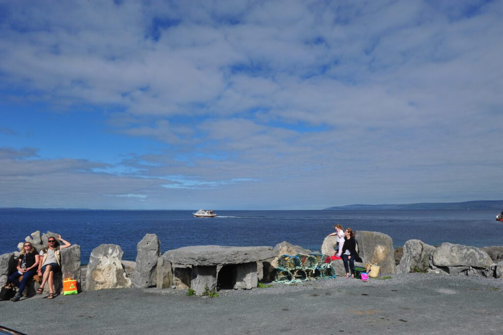 Return ferry ticket from Rossaveal to Inishmore, Aran Island. Self guided. 40 minutes.