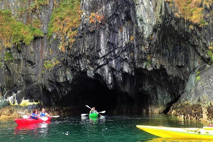 Coastal Kayaking to Caves and Islands. West Cork. Private Guided.
