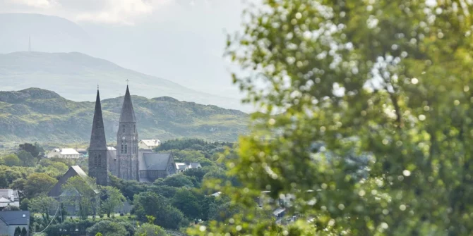 Catholic and protestant Church-graveyard-guided-history tours-Clifden Galway-Ireland