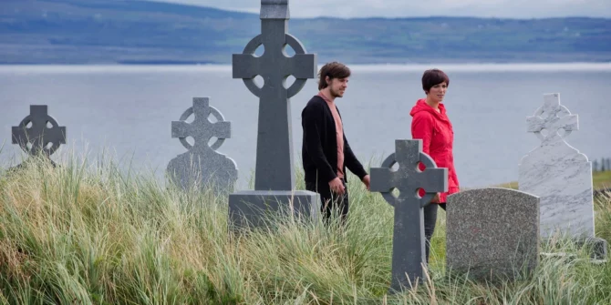 Celtic tombstones-Inisheer Island-Aran Islands-Galway-Ireland