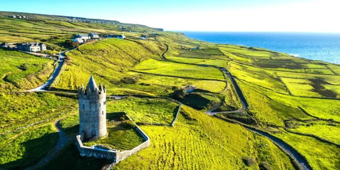 Doonagore Castle tower-Doolin-County Clare-Galway-Ireland