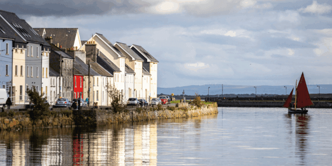 _River Corribat the Long Walk, near Spanish Arch, Galway City